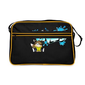 Enzo Graffiti Name - Sac Retro - noir/or - Devant