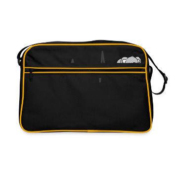 Cadeau Heartbeat Koala Bébé - Sac Retro - noir/or - Devant
