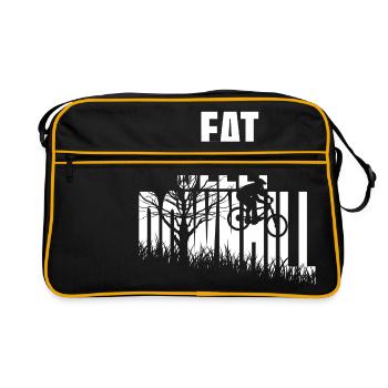 Downhill Gift Downhiller shirt - Retro Bag - black/gold - Front