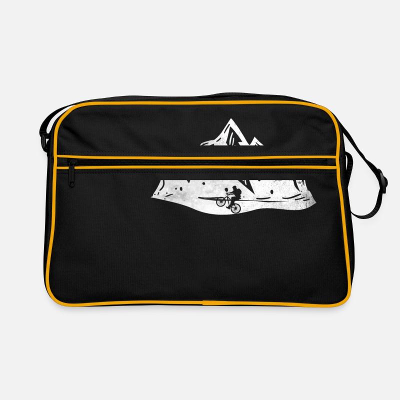 Mountainbiken Geschenk Mountainbiker Berg Retro Tasche