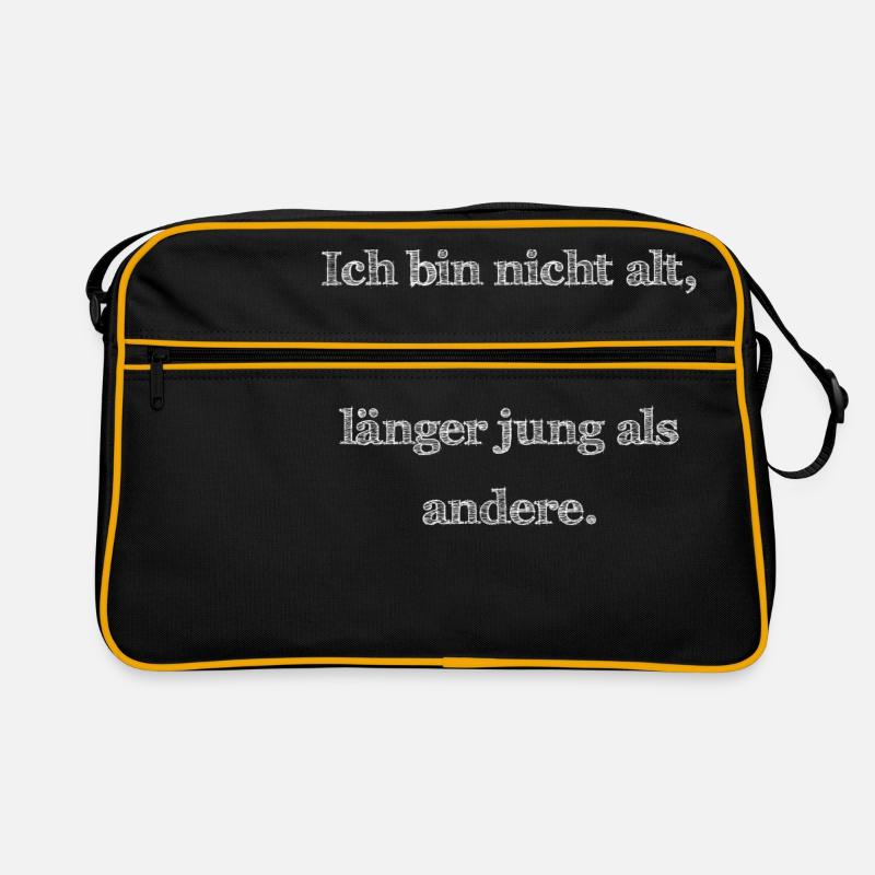 Ich bin nicht alt, Retro Tasche