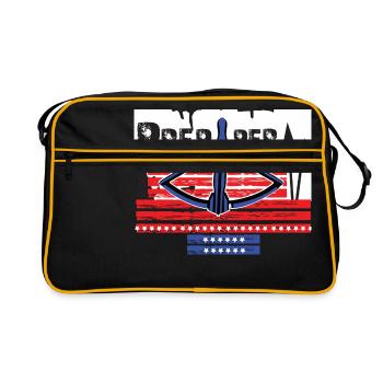 Prepper survives with crossbow - Retro Bag - black/gold - Front