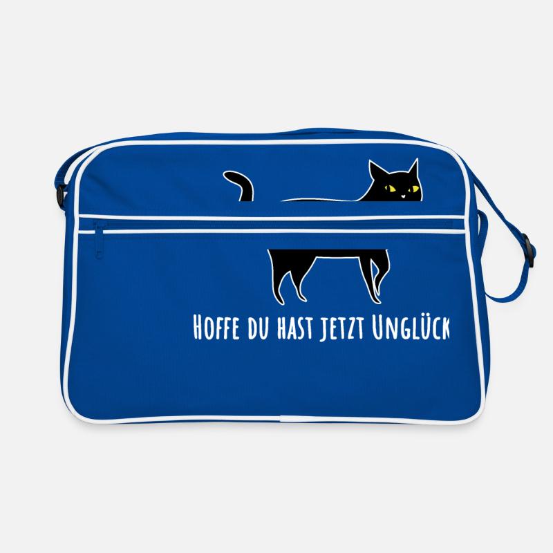 Chat noir avec malchance Sac Retro