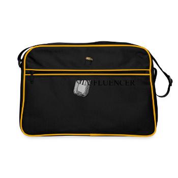 Affiche GINfluencer (Gin Tonic) - Sac Retro - noir/or - Devant