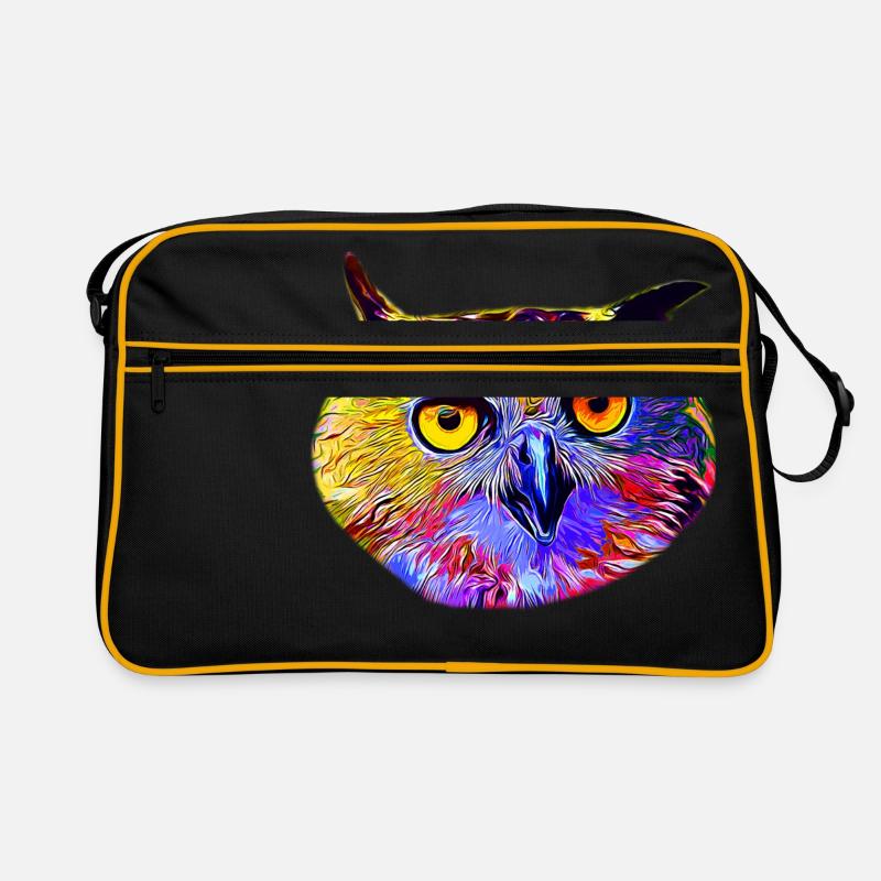 gxp eule owl vector art Retro Tasche
