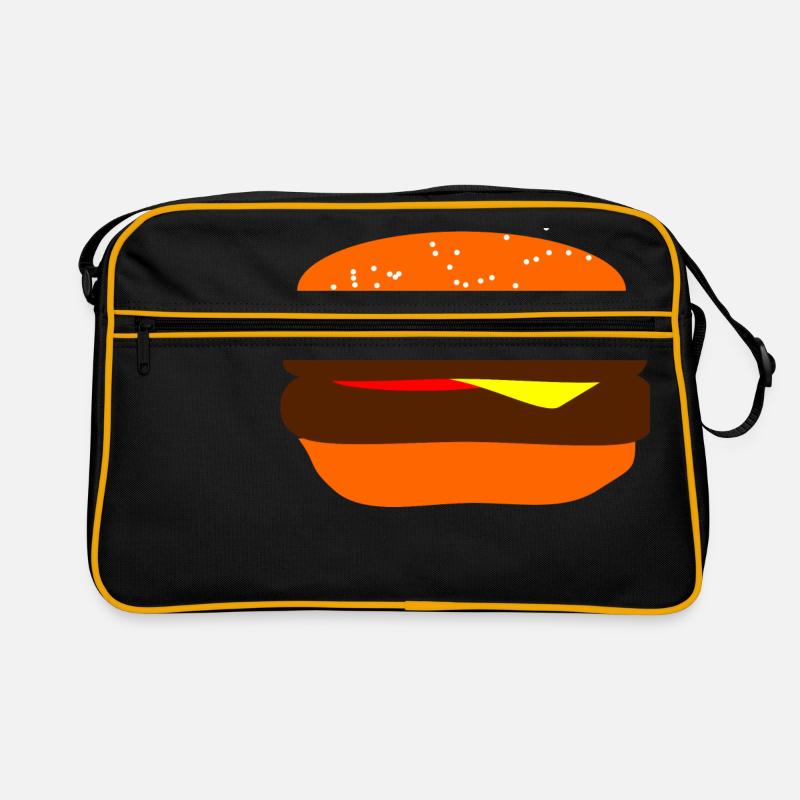 Burger! Burger! Burger! Burger! Burger! Lecker Retro Tasche