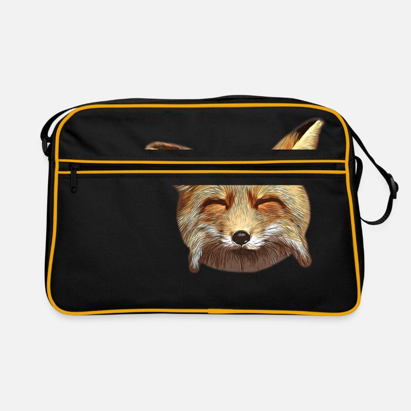 gxp fox renard week-end joyeux heureux vector art Sac Retro