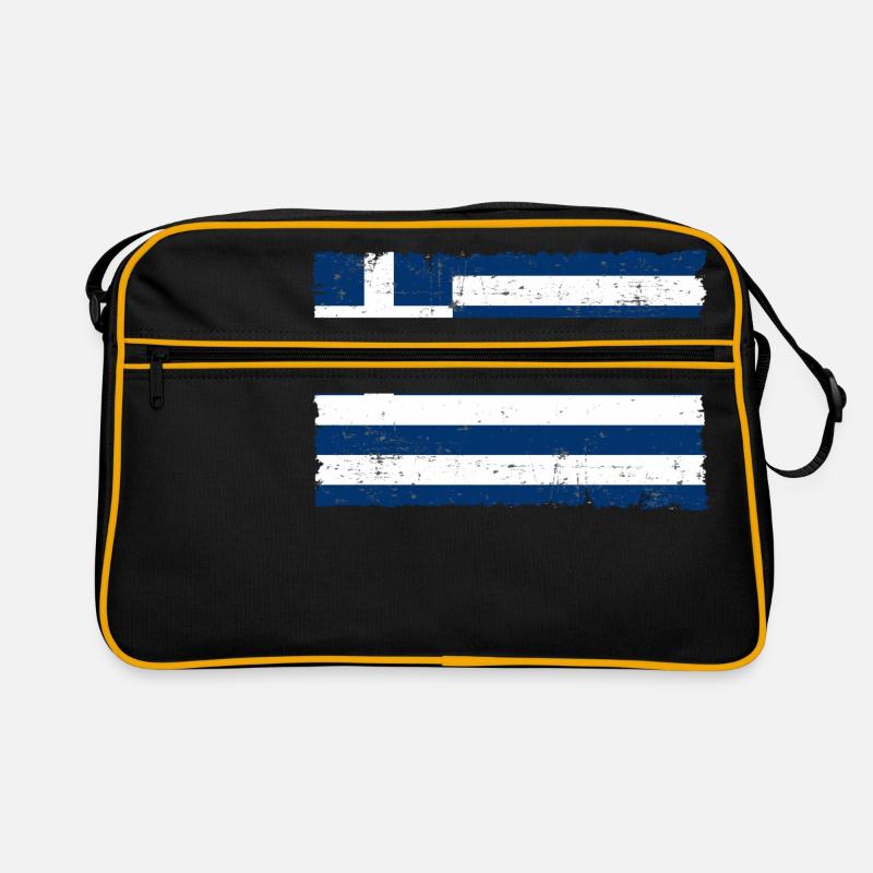 Griechenland - Retro Tasche - Schwarz/Gold