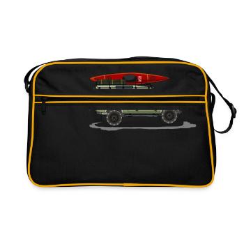 Icône de dans un design cool - Sac Retro - noir/or - Devant