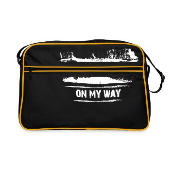 On My Way - Motorcycle Biker Motive - Retro Bag - black/gold - Front