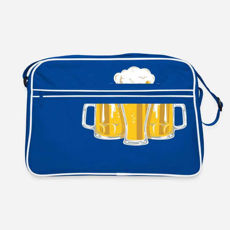 Bier Bierkrug Maßkrug Biergarten Bierglas Geschenk Retro Tasche
