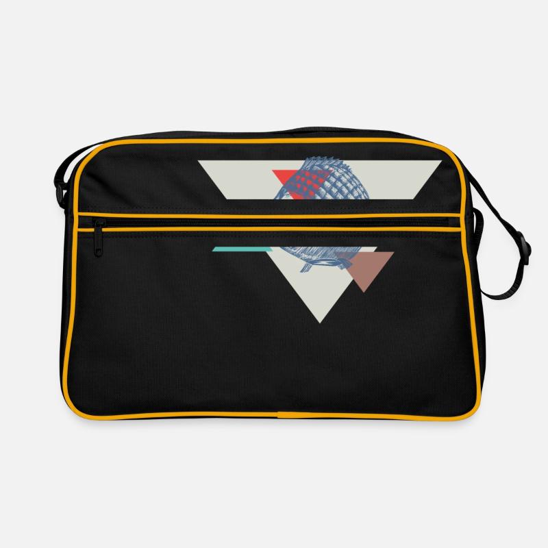 Fish triangle design Retro Bag