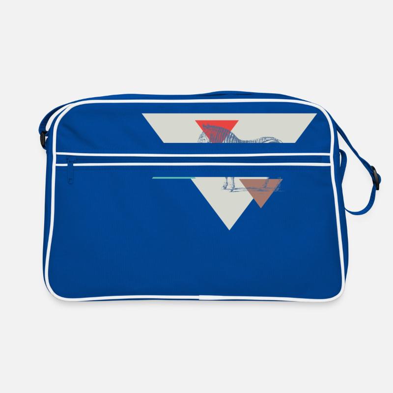Conception de triangle de zèbre Sac Retro