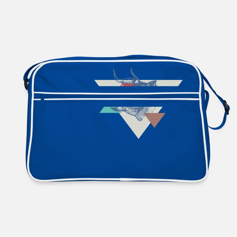 Cow triangle design Retro Bag