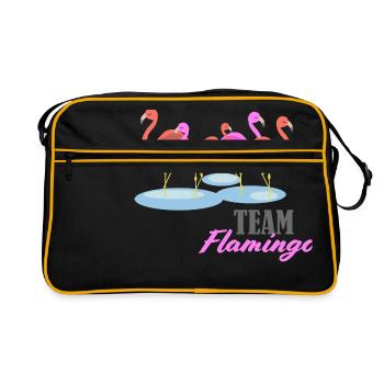 Flamingo Team Group Swarm - Sac Retro - noir/or - Devant
