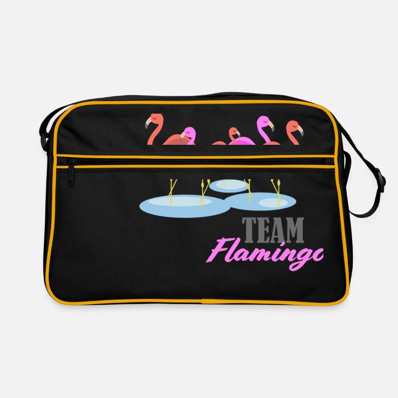 Flamingo Team Group Swarm - Sac Retro - noir/or
