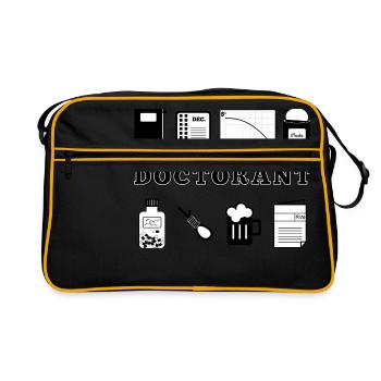 Definition Doctorant - Sac Retro - noir/or - Devant