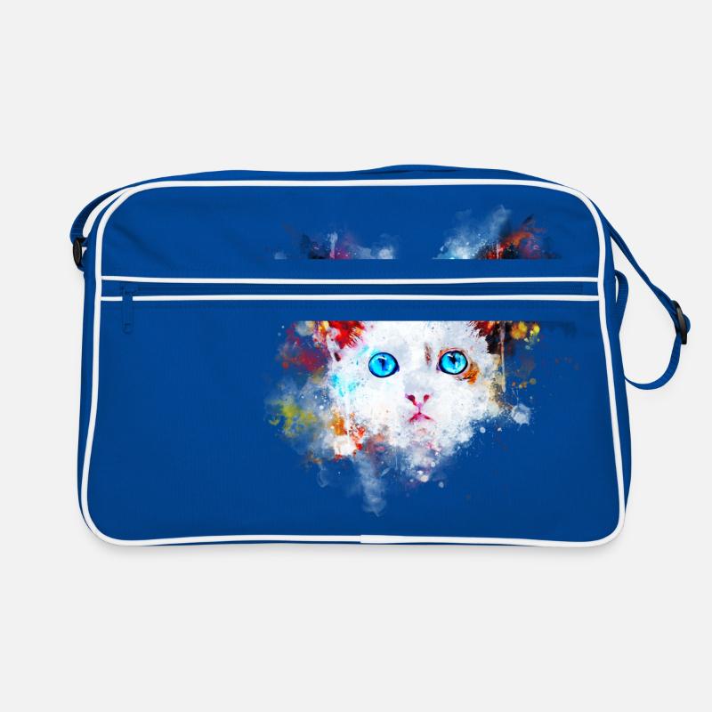 gxp chat mignon yeux bleus couleur de l'eau blobs Sac Retro
