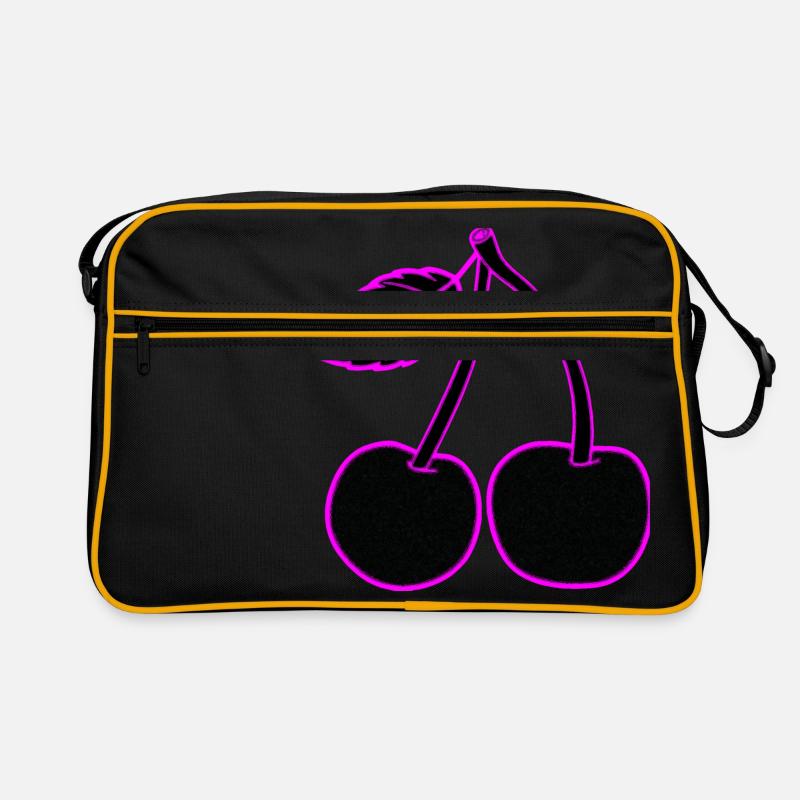 Neon Kirsche Pink, dezent oder präsent Retro Tasche
