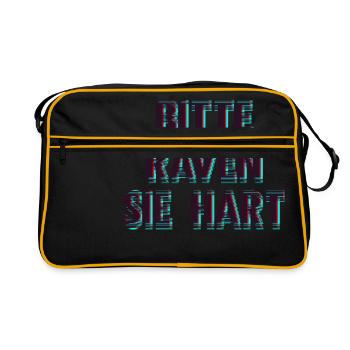 Please Raven Party Rave Disco Fete Fun - Retro Bag - black/gold - Front