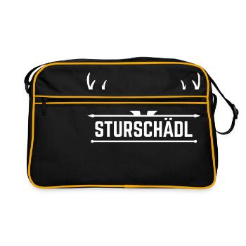 Sturschaedl - Sac Retro - noir/or - Devant