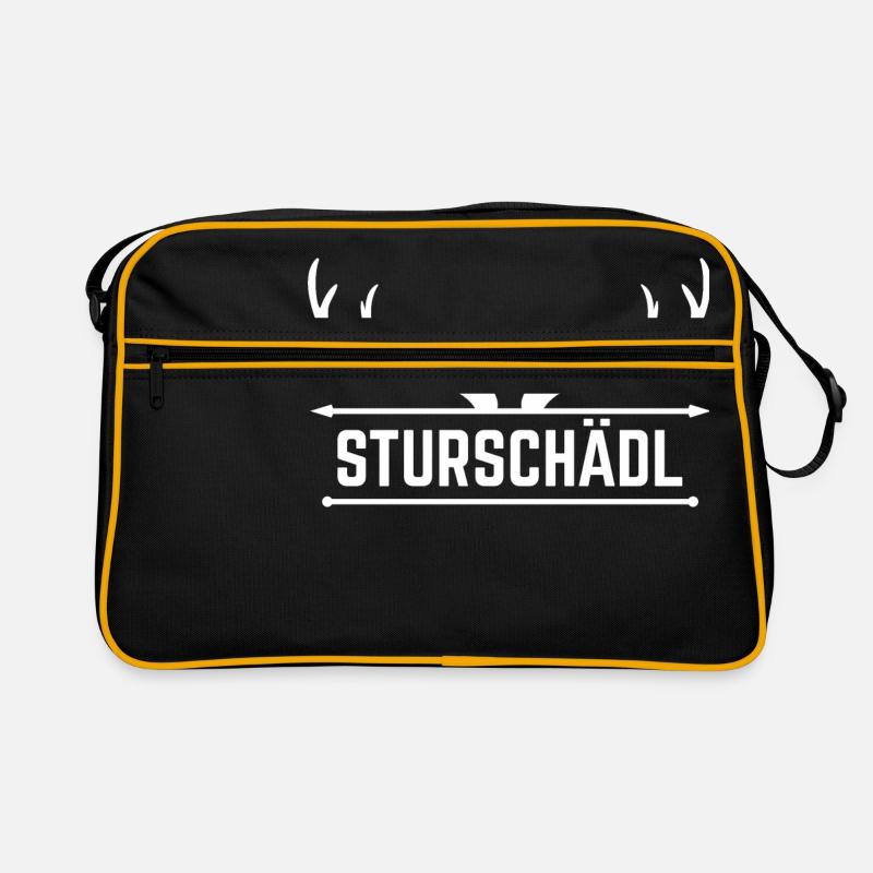 Sturschaedl - Sac Retro - noir/or