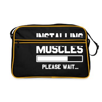 Installing Muscles - Retro Bag - black/gold - Front