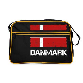 Danmark Vintage - Retro Tasche - Schwarz/Gold - Vorne