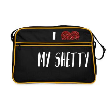 shettyschwarzes - Sac Retro - noir/or - Devant