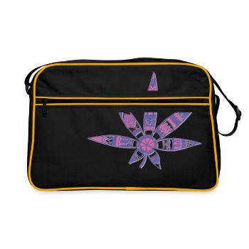leaf - Retro Bag - black/gold - Front