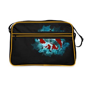 Koi - Retro Tasche - Schwarz/Gold - Vorne