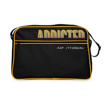 Accro à la musique / accro à la musique - Sac Retro - noir/or - Devant