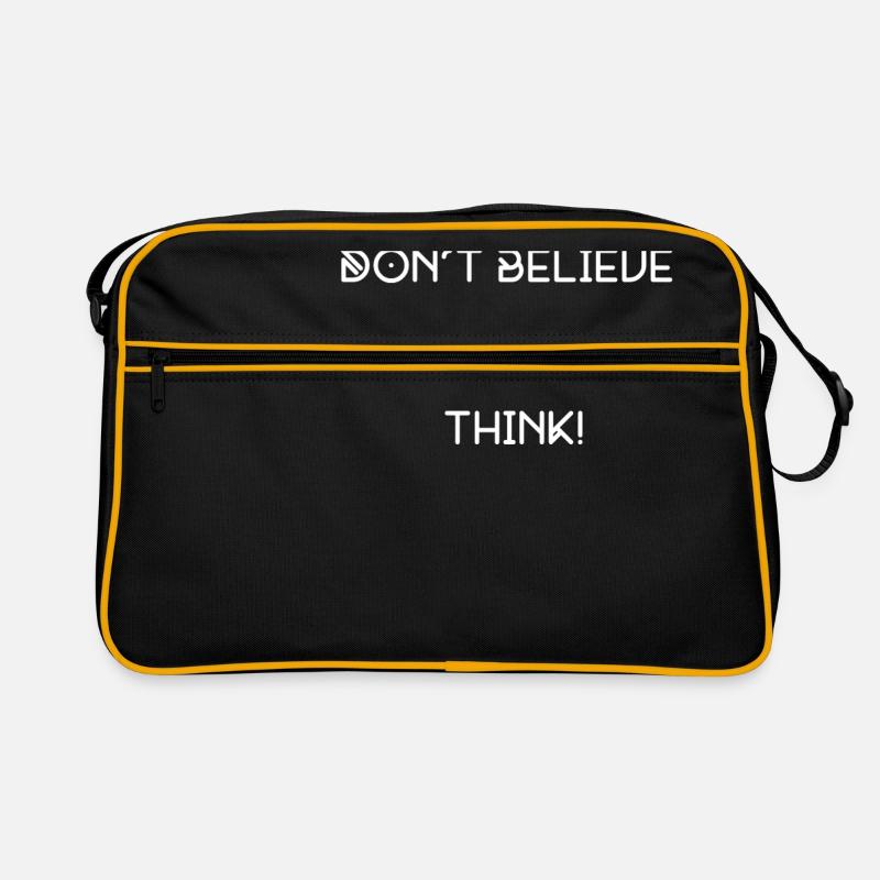 don't believe everything you think Retro Tasche