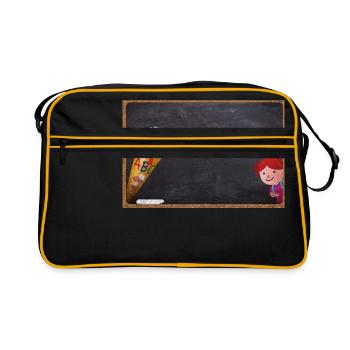 First day of school - Retro Bag - black/gold - Front