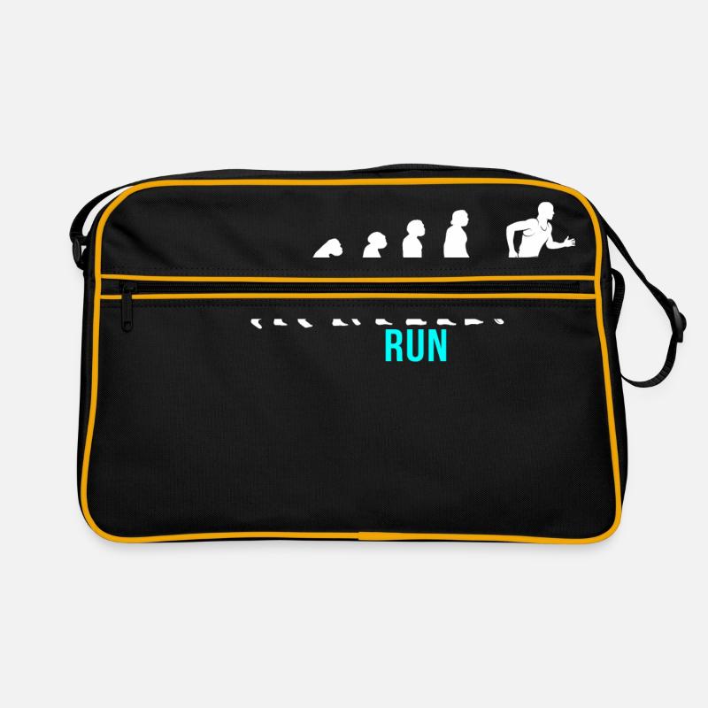 Run Evolution - Retro Bag - black/gold