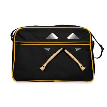 hache - Sac Retro - noir/or - Devant