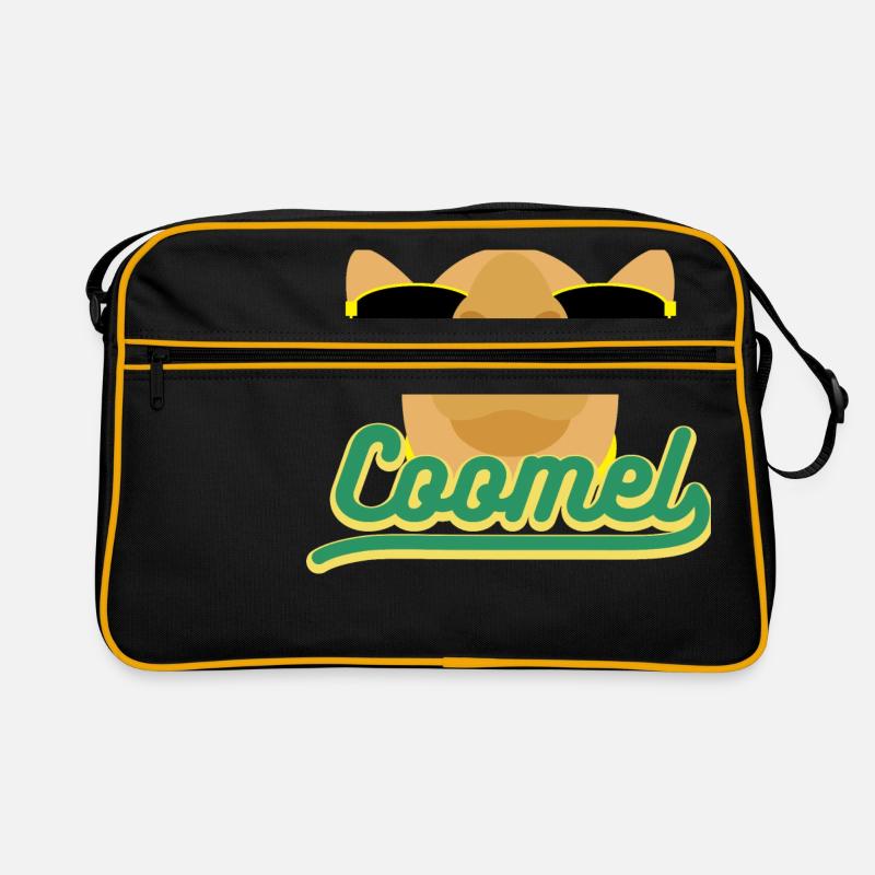 Cute Camel 3 04 - Retro Tasche - Schwarz/Gold