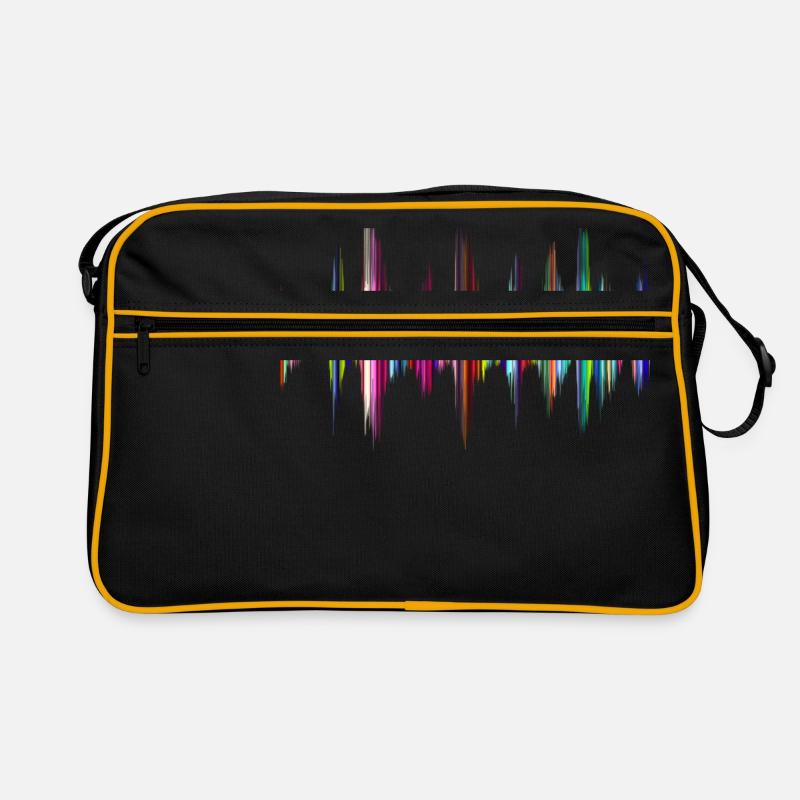 Musik - Retro Tasche - Schwarz/Gold
