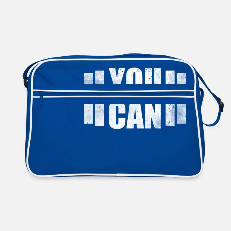 You Can Muscle Shirt Gift GYM Dumbbells Retro Bag