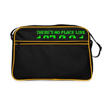 127.0.0.1 computer nerd outsider computer science - Retro Bag - black/gold - Front
