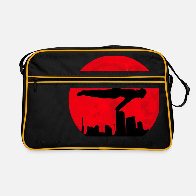 Red Moon Calisthenics - Retro Tasche - Schwarz/Gold