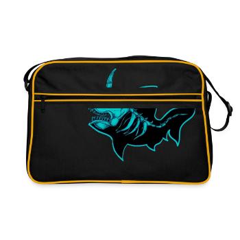 Shark - Retro Bag - black/gold - Front