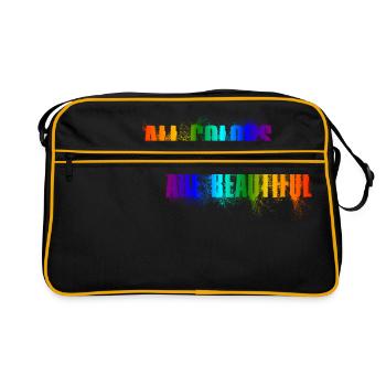 Toutes les couleurs sont belles - acab - Sac Retro - noir/or - Devant