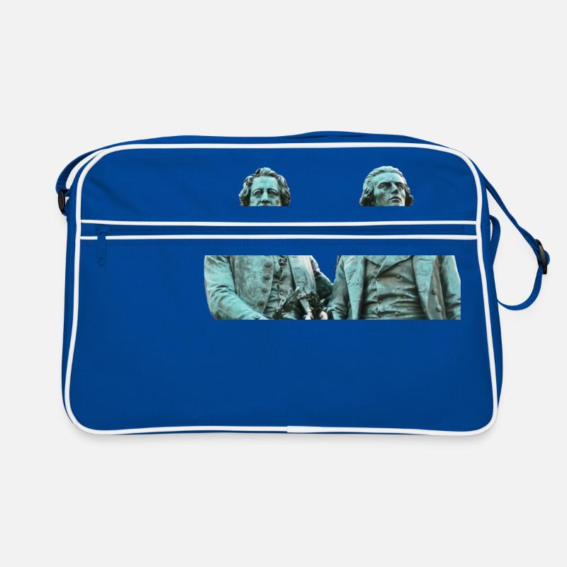 Weimar Göthe Schiller Denkmal Retro Tasche