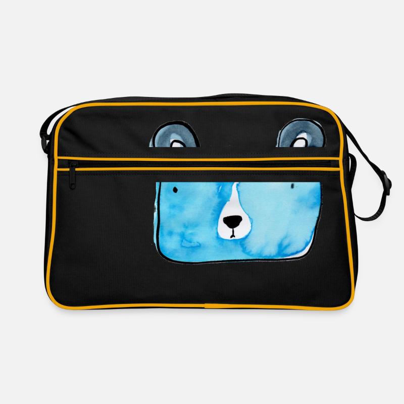 Bärli - Retro Tasche - Schwarz/Gold