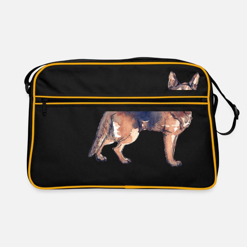 Deutscher Schäferhund Retro Tasche
