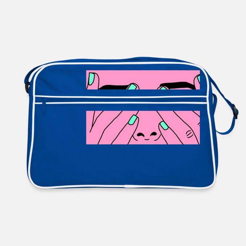 Face rose Retro Tasche