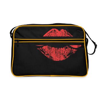 Kussmund Lippenstift - Retro Tasche - Schwarz/Gold - Vorne