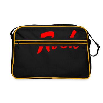 Rock - Retro Tasche - Schwarz/Gold - Vorne