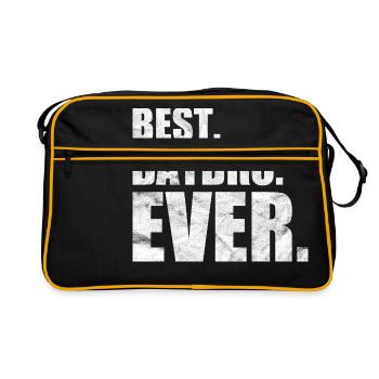 Meilleur. jamais. лучшая. Батько. навсегда. - Sac Retro - noir/or - Devant